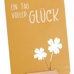 Metalltafel zum Aufstellen - Ein Tag voller Glück