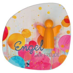 Engelfigur aus Metall - Engel der Freude