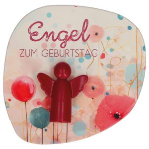 Engelfigur aus Metall - Engel zum Geburtstag