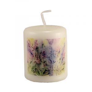 Minikerze "Lupine"