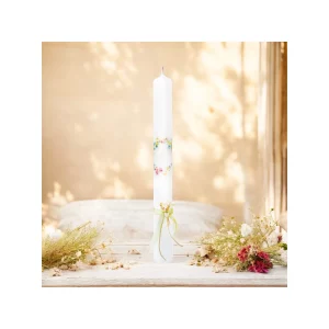 Taufkerze "Blumenkranz"