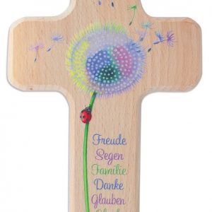 Kinderholzkreuz - Pusteblume