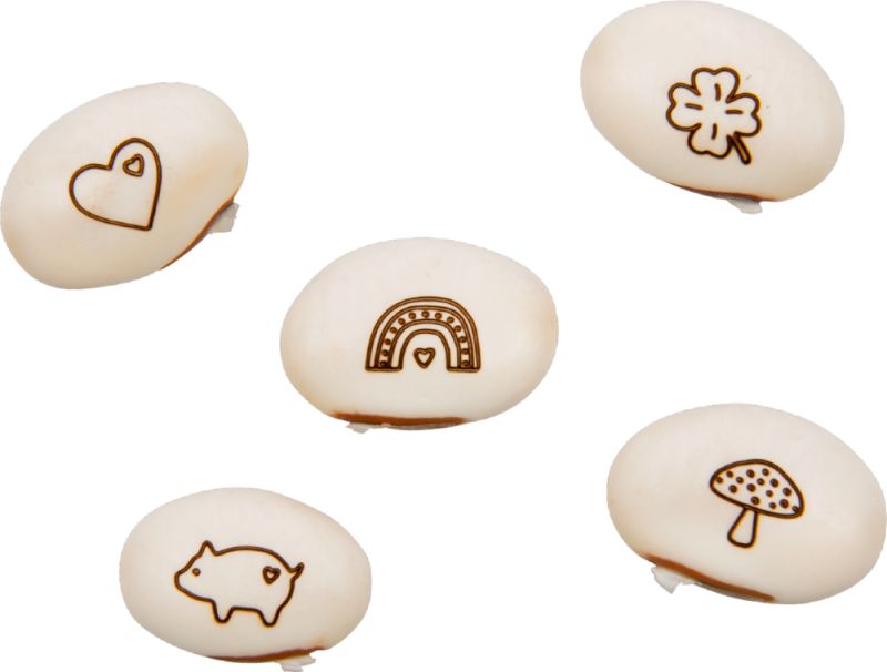 Glücksbohnen - Geprägte Saatbohnen Pflanze deine Wünsche – Bild 2