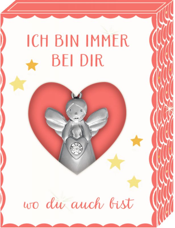 Schmuckanhänger - Kleiner Schutzengel, Ich bin immer bei dir – Bild 2